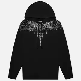 Мужская толстовка Marcelo Burlon Astral Wings Regular Hoodie, цвет чёрный, размер XL