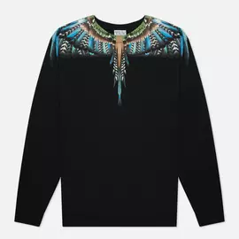 Мужская толстовка Marcelo Burlon Grizzly Wings Regular Crewneck, цвет чёрный, размер L