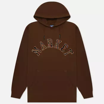 Мужская толстовка MARKET Rug Dealer Throwback Arc Hoodie, цвет коричневый, размер XXL