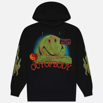 Мужская толстовка MARKET Smiley Out Of Body Hoodie, цвет чёрный, размер XXL