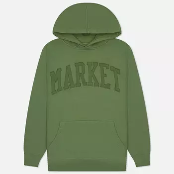 Мужская толстовка MARKET Vintage Wash Arc Hoodie, цвет зелёный, размер XXL
