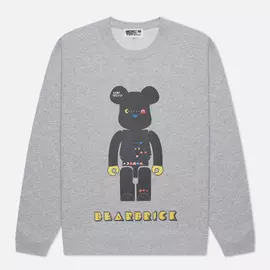 Мужская толстовка Medicom Toy Pac-Man Be@rbrick Crew Neck, цвет серый, размер L