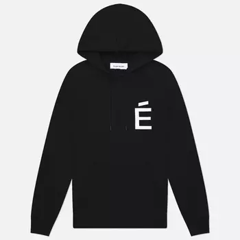 Мужская толстовка Etudes Loose Hoodie Big E White, цвет чёрный, размер S