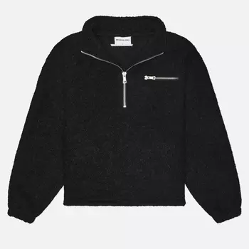 Мужская толстовка MKI Miyuki-Zoku Boucle Quarter Zip, цвет чёрный, размер S
