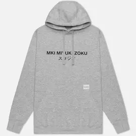 Мужская толстовка MKI Miyuki-Zoku Classic Logo Hoody, цвет серый, размер M