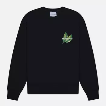 Мужская толстовка MKI Miyuki-Zoku Leaf Crew Neck, цвет чёрный, размер M