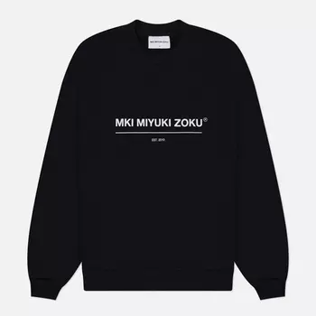 Мужская толстовка MKI Miyuki-Zoku Linear Crewneck, цвет чёрный, размер S