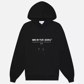 Мужская толстовка MKI Miyuki-Zoku Linear Hoodie, цвет чёрный, размер S