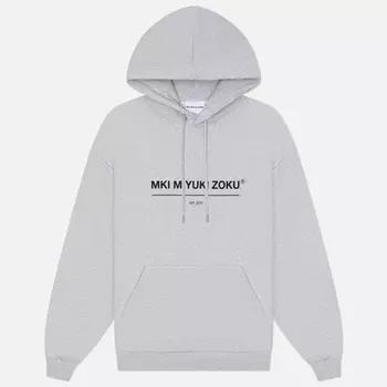 Мужская толстовка MKI Miyuki-Zoku Linear Hoodie, цвет серый, размер S