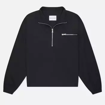 Мужская толстовка MKI Miyuki-Zoku Seersucker Quarter Zip, цвет чёрный, размер M