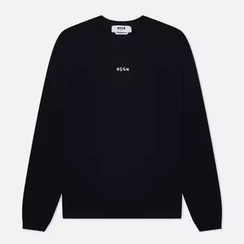 Мужская толстовка MSGM Brush Stroke Micrologo, цвет чёрный, размер M
