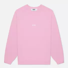 Мужская толстовка MSGM Micrologo, цвет розовый, размер S