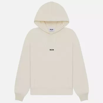 Мужская толстовка MSGM Micrologo Print MSGM, цвет бежевый, размер M