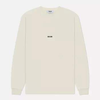 Мужская толстовка MSGM MSGM Micrologo Print, цвет бежевый, размер L