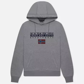 Мужская толстовка Napapijri Ayas Hoodie, цвет серый, размер XL