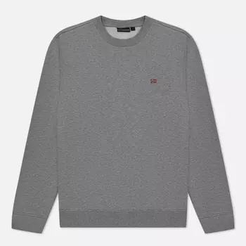 Мужская толстовка Napapijri Balis Crew Neck, цвет серый, размер M
