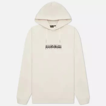 Мужская толстовка Napapijri Box Hoodie Loose Fit, цвет бежевый, размер S