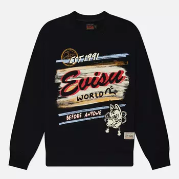 Мужская толстовка Evisu Evergreen Inari Mask Printed, цвет чёрный, размер XXL