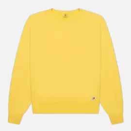 Мужская толстовка Edwin Blank Crew Neck, цвет жёлтый, размер S