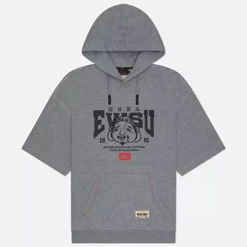 Мужская толстовка Evisu GodHead Print Embroidered, цвет серый, размер XXL