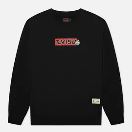 Мужская толстовка Evisu Heritage All Over Print Daruma Daicock, цвет чёрный, размер S