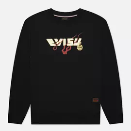 Мужская толстовка Evisu Heritage All Over Printed Daicock Embroidered Dragon, цвет чёрный, размер S