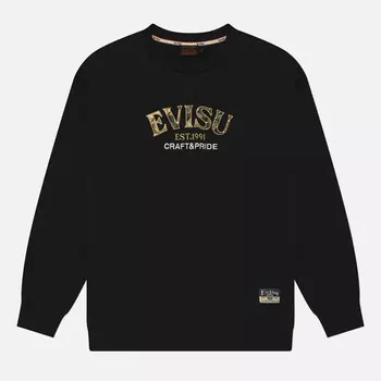 Мужская толстовка Evisu Heritage Brocade Applique, цвет чёрный, размер XXL