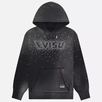 Мужская толстовка Evisu Hot-Fix Evisu Logo Hoodie, цвет чёрный, размер XXL