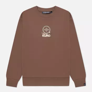 Мужская толстовка Evisu Melting Hannya Skull Embroidered, цвет коричневый, размер M