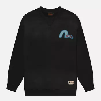 Мужская толстовка Evisu Seagull Daicock Print Badge Washed, цвет серый, размер XXL