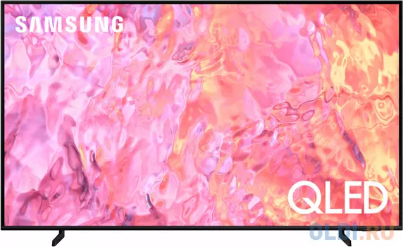 Телевизор QLED Samsung 55" QE55Q60CAUXRU Q черный 4K Ultra HD 60Hz DVB-T2 DVB-C DVB-S2 USB WiFi Smart TV (RUS)