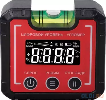 TECHNICOM Компактный электронный уровень-угломер с магнитом 65 мм TC-LA65C
