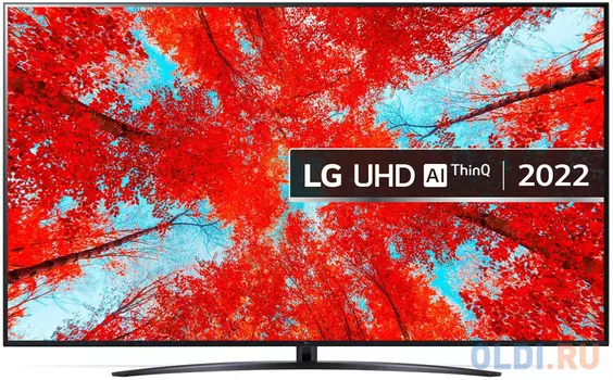 Телевизор 86" LG 86UQ91006LA черный 3840x2160 60 Гц Wi-Fi Smart TV 4 х HDMI 2 х USB RJ-45 Bluetooth