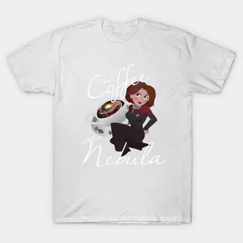 Футболка женская Theres Coffee In That Nebula Harajuku Print Kawaii футболка летняя женская футболка с коротким рукавом топ футболка S