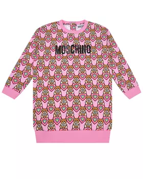 Платье со сплошным принтом "медвежата" Moschino детское
