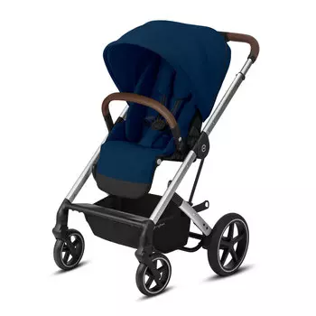Прогулочная коляска Balios S Lux SLV Navy Blue с дождевиком CYBEX