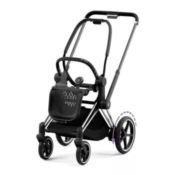 Рама E-Priam IV c каркасом прогулочного блока Chrome Black CYBEX
