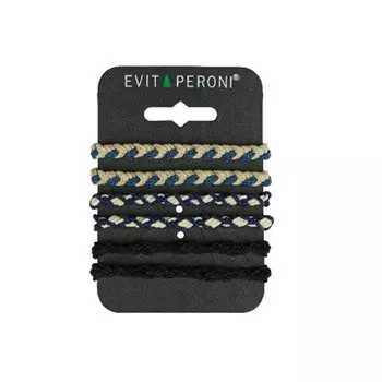 Резинки для волос в наборе, синий EVITA PERONI