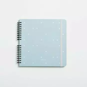 Скетчбук на пружине для смешанных техник Falafel books Sky, голубой, 19 х 19 см