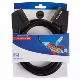 Шнур Rexant 06-3075 SCART - SCART (21pin) 1.5М (GOLD)