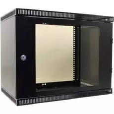 Шкаф настенный 19", 9U NT WALLBOX LIGHT 9-63 B 176965 черный, 600*350, дверь стекло-металл