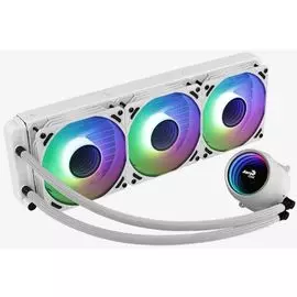 Система охлаждения жидкостная AeroCool Mirage L360 WH 4710562759167 LGA2066/2011/1200/115x/775/AM4/AM3+/AM3/AM2+/AM2/FM2/FM1 (Al+Cu, 3*120mm, 600-1800