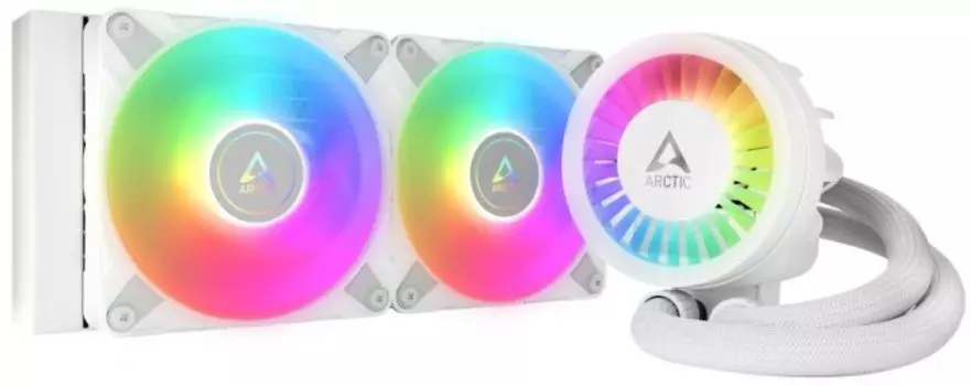 Система охлаждения жидкостная ARCTIC Cooling Liquid Freezer III-240 A-RGB White ACFRE00150A LGA1700/AM4/AM5 (2*120mm fan, 200-2000rpm, 48.82CFM, 4-pin
