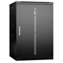 Шкаф настенный 19", 18U Cabeus SH-05F-18U60/60m-BK