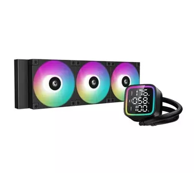 Система охлаждения жидкостная Deepcool LD360 LGA20XX/1700/1200/115X/AM5/AM4 (3*120mm, 600-2400rpm, 72.04CFM, 38.71dBA, 4-pin PWM) RET