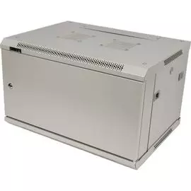 Шкаф настенный 19", 18U TWT TWT-CBWPM-18U-6x6-GY Шкаф настенный серии Pro, 18U 600x600, металлическая дверь