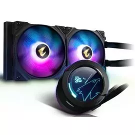 Система охлаждения жидкостная GIGABYTE AORUS WATERFORCE 280 LGA2066/2011/1366/115x/1200/1700/TR4/AM4/sTRX4 (2*140mm, 950-2150rpm, 41,02-83,83 CFM, 17,