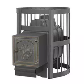 Дровяная печь 15 кВт Везувий