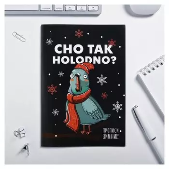 Прописи зимняя коллекция CHO TAK Holodno, 12 листов
