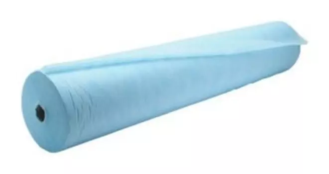 Простынь гигиен., н/с 80смх400м в рулоне пл.25, голубая